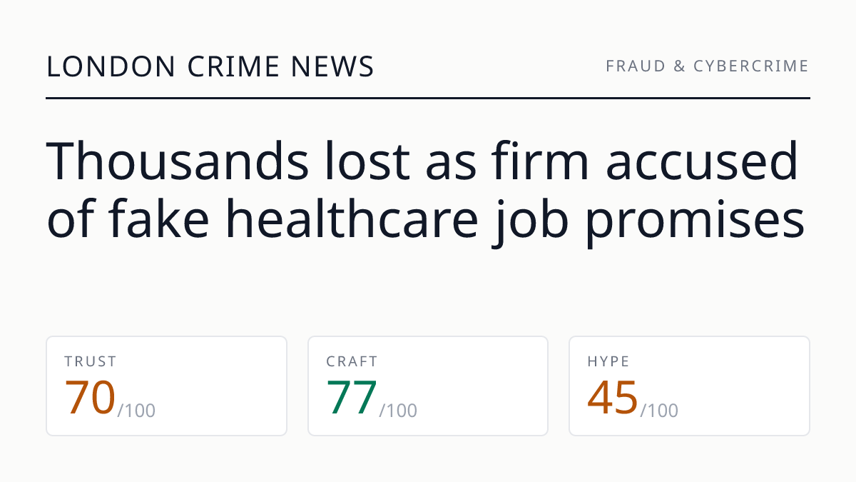 Thousands lost as firm accused of fake healthcare job promises