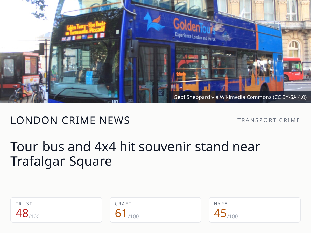 Spring Gardens collision: Golden Tours bus | London Crime News