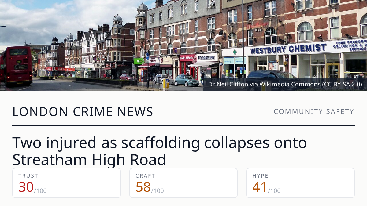 Streatham High Road scaffolding collapse | London Crime News