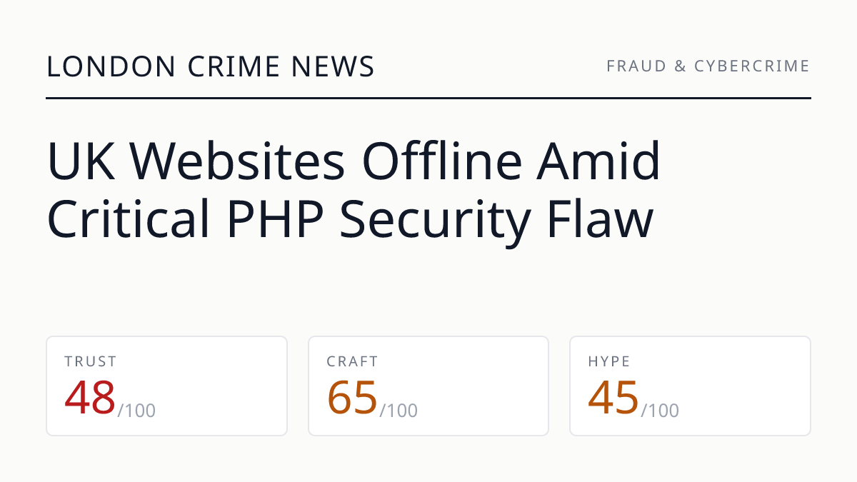UK Websites Offline Amid Critical PHP Security Flaw