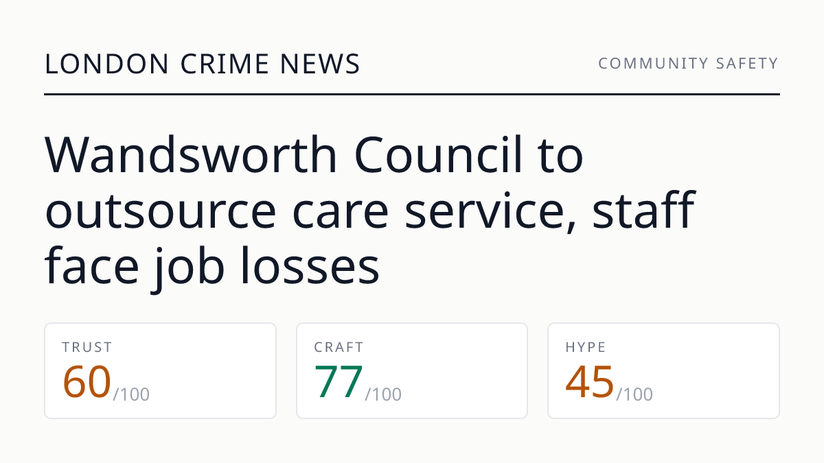 Wandsworth Council to outsource care service, staff face job losses