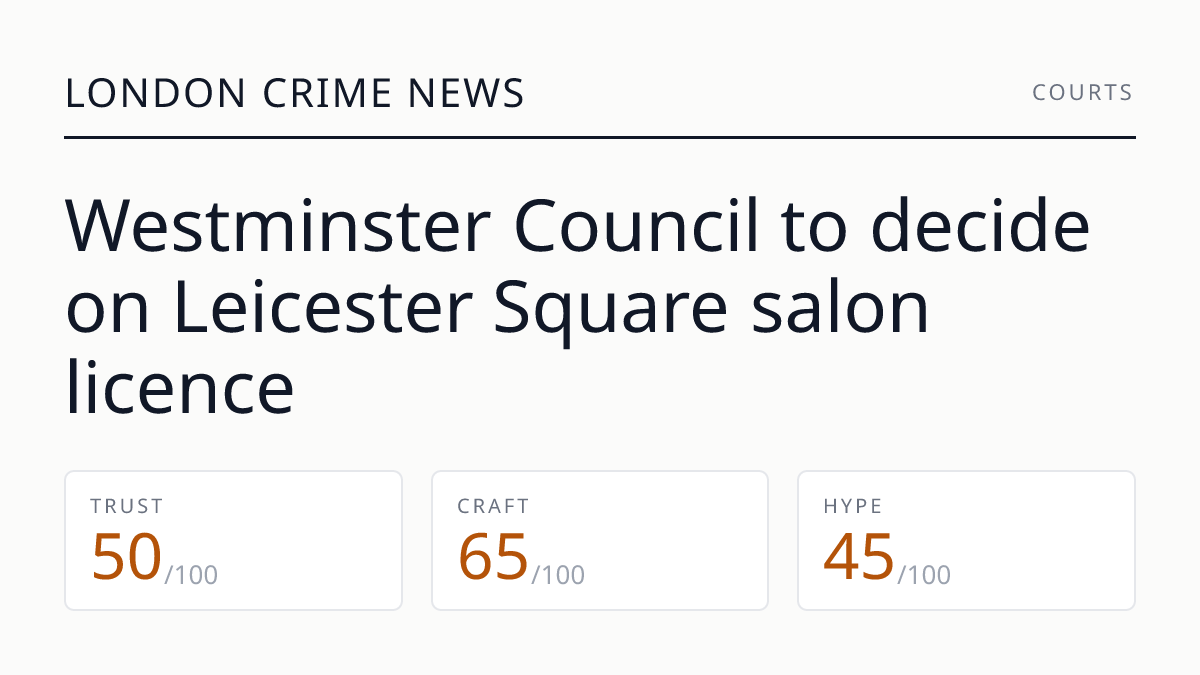 Westminster Council to decide on Leicester Square salon licence